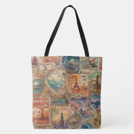 Wanderlust Chronicles:  reisstempels Tote Bag