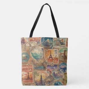 Wanderlust Chronicles: reisstempels Tote Bag