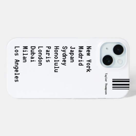 Wanderlust Custom Places Travel geïnspireerd Case-Mate iPhone Case (Achterkant (horizontaal))