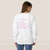 Wanderlust Dames Crewneck Sweatshirt (Achterkant volledig)