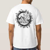 Wanderlust De wereld verkennen T-shirt (Achterkant)