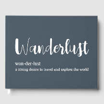 Wanderlust-definitie witte grijze blauwe kleur