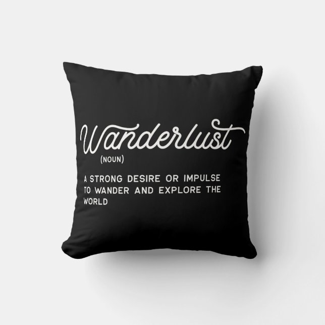 Wanderlust Definition Kussen (Voorkant)