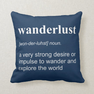 Wanderlust Definition Kussen