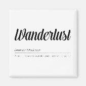 Wanderlust Definition Magneet (Voorkant)