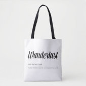 Wanderlust Definition Tote Bag (Voorkant)