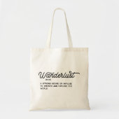 Wanderlust Definition Tote Bag (Voorkant)