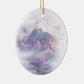 Wanderlust Dreamweaver Mountain Keramisch Ornament (Rechts)