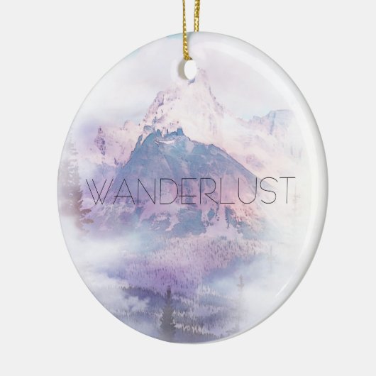 Wanderlust Dreamweaver Mountain Keramisch Ornament (Links)