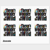 Wanderlust. Er is Wonder in the Wild. Avontuur Vierkante Sticker (Vel)