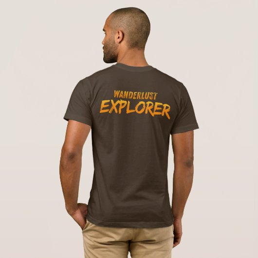 Wanderlust Explorer T-shirt (Achterkant volledig)