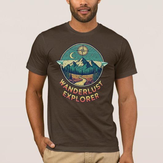 Wanderlust Explorer T-shirt (Voorkant)