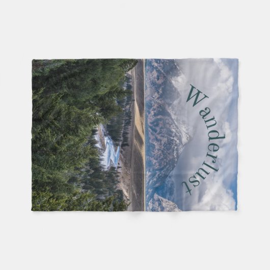 Wanderlust Fleece Deken (Voorkant (Horizontaal))