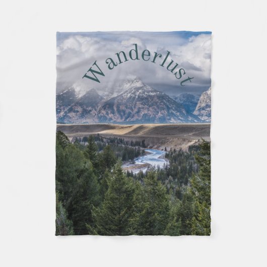 Wanderlust Fleece Deken (Voorkant)