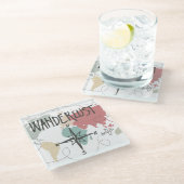 Wanderlust Glazen Onderzetter (Schuin)