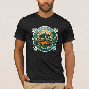 Wanderlust Het Pad Voorwaarts – Vintage Retro Buit T-shirt