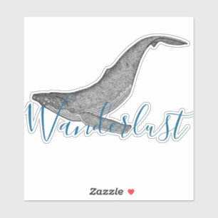 Wanderlust Humpback Whale Sticker
