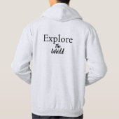 Wanderlust in Silhouette: Verken de wereld Hoodie (Achterkant)
