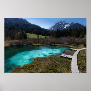 Wanderlust in Zelenci, Slovenië Poster