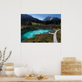 Wanderlust in Zelenci, Slovenië Poster (Keuken)