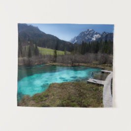 Wanderlust in Zelenci, Slovenië Wandkleed