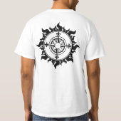 Wanderlust is een wens om de wereld te reizen t-shirt (Achterkant)