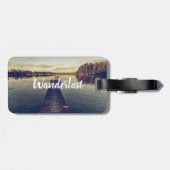 Wanderlust Jetty op Lake quote | BAGAGELABEL (Achterkant horizontaal)