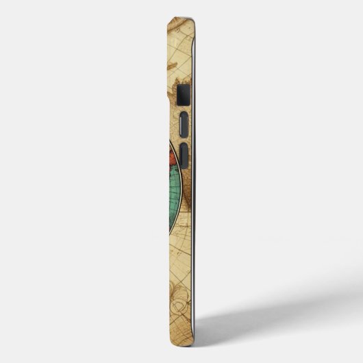 Wanderlust Kompas iPhone / iPad case (Achterkant / Links)