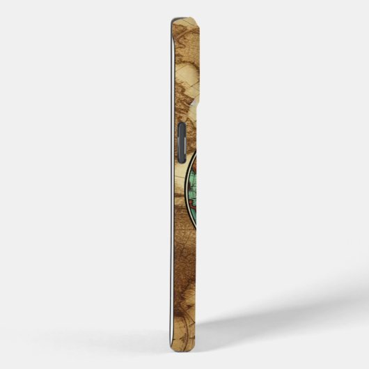 Wanderlust Kompas iPhone / iPad case (Achterkant / Rechts)