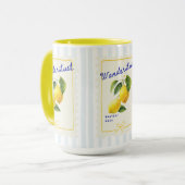 Wanderlust Lemon Morning Mug Mok (Voorkant links)