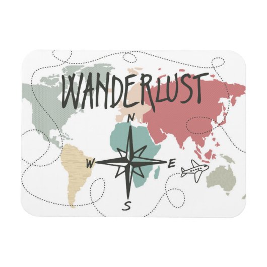 Wanderlust Magneet (Horizontaal)