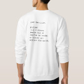 Wanderlust Mannen Crewneck Swetshirt Trui (Achterkant)