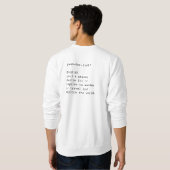 Wanderlust Mannen Crewneck Swetshirt Trui (Achterkant volledig)