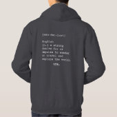 Wanderlust Mannen Hoodie (Achterkant)