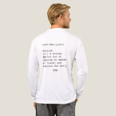 Wanderlust Mannen Lange Mouw Bella Canvas T-shirt (Achterkant)