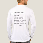 Wanderlust Mannen Lange Mouw Bella Canvas T-shirt (Achterkant)