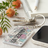 Wanderlust map sleutelhanger (Voorkant Rechts)