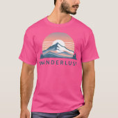 Wanderlust Mountain Sunset Alpine Glow T-shirt (Voorkant)