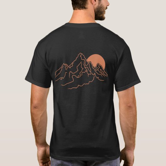 Wanderlust Mountain T-shirt (Achterkant)