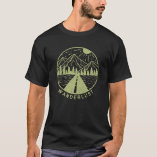 Wanderlust Mountains buitenshuis  Natuur T-shirt