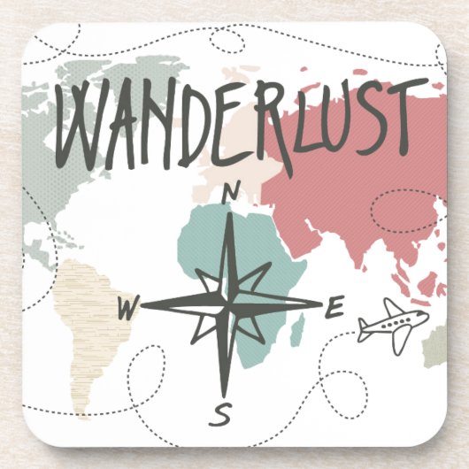 Wanderlust Onderzetter (Voorkant)