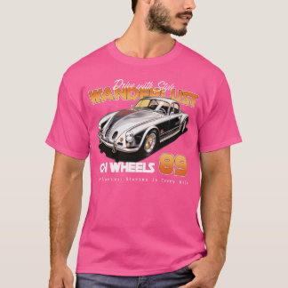 Wanderlust op wielen Klassieke vintage auto famili T-shirt