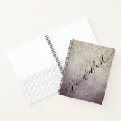 Wanderlust Paarse Ombre Waterverf Adventure Map Notitieboek (Binnen)