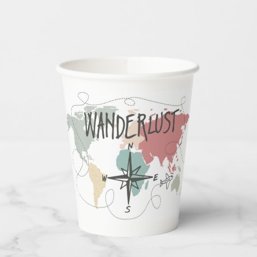 Wanderlust Papieren Bekers (Links)