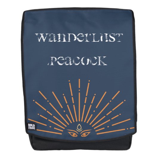 Wanderlust Peacock-rugzak Rugtassen (Voorkant)