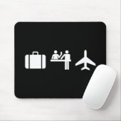 Wanderlust Pictogram Mousepad Muismat (Met muis)