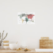 Wanderlust Poster (Keuken)