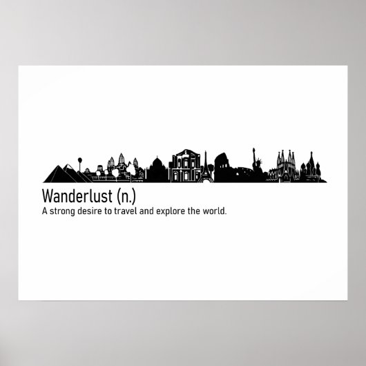 Wanderlust Poster (Voorkant)
