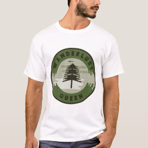 Wanderlust Queen_editable Teksten T-shirt
