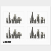 Wanderlust Rechthoekige Sticker (Vel)
